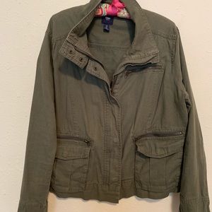 Gap army green cargo jacket